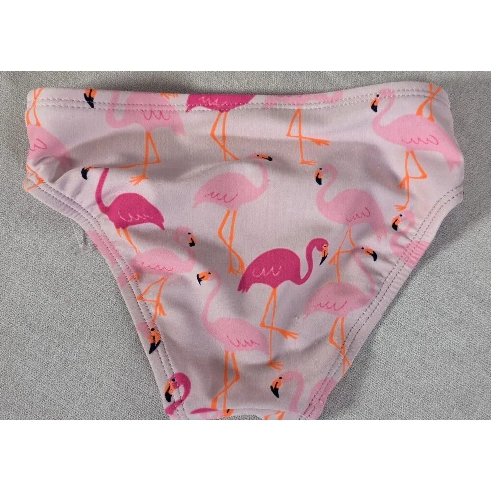Children's Place Baby/Toddler Girls Flamingo Ruffle Tankini 2 Swimsuit - 18/24 M